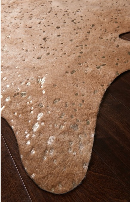 Animal Print Rugs & Cow Hides BRYCE BZ-05 Camel - Taupe & Lt. Brown - Chocolate Machine Made Rug