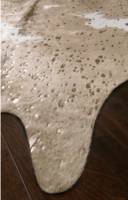 Animal Print Rugs & Cow Hides BRYCE BZ-06 Lt. Brown - Chocolate & Camel - Taupe Machine Made Rug
