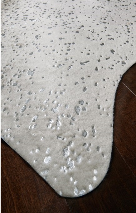 Animal Print Rugs & Cow Hides BRYCE BZ-09 Lt. Grey - Grey Machine Made Rug