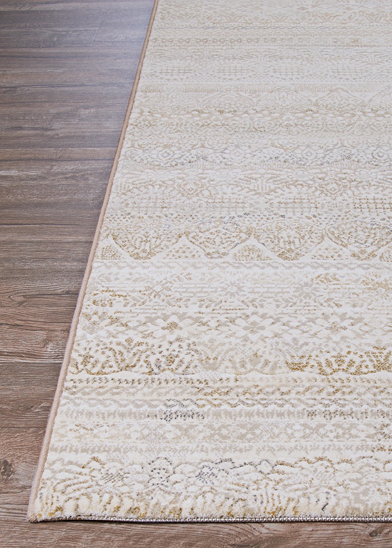 Transitional & Casual Rugs EASTON-CAPELLA 6822/6575 Ivory - Beige & Lt. Grey - Grey Machine Made Rug