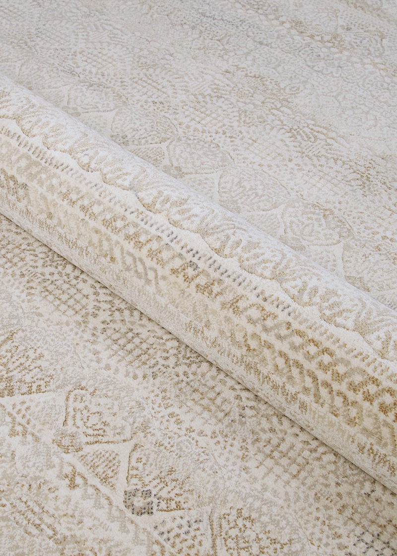 Contemporary Rugs & Transitional Rugs EASTON-CAPELLA 6822/6575 Ivory - Beige & Lt. Grey - Grey Machine Made Rug