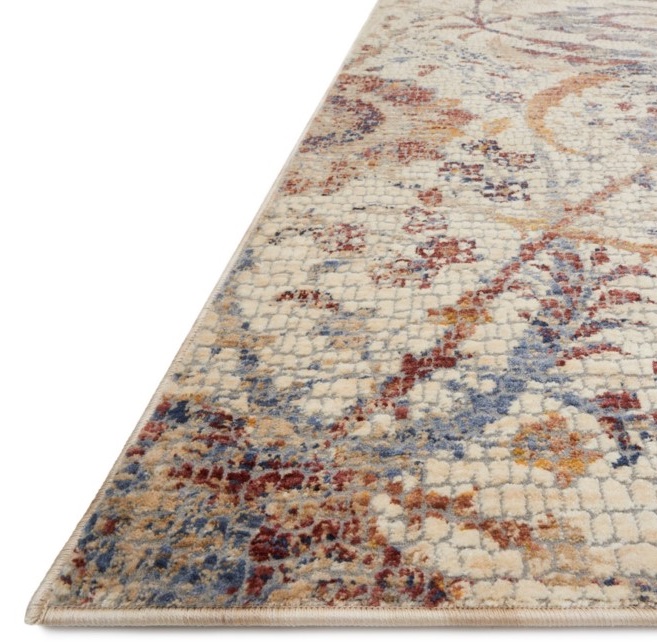 Transitional & Casual Rugs PORCIA PB-03 Ivory - Beige & Multi Machine Made Rug