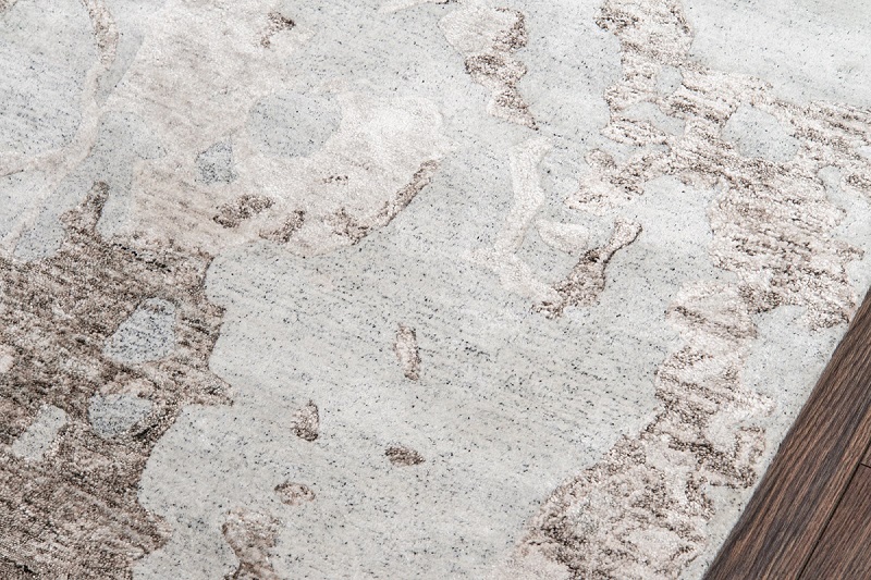 Contemporary Rugs & Transitional Rugs MILLENIA MI-02 Lt. Grey - Grey Machine Made Rug