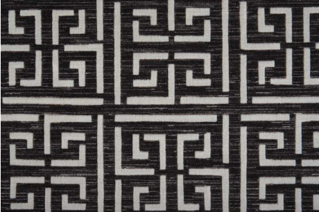 Custom & Wall to Wall Euro Collection Athens - Mystic Ivory - Beige & Black - Charcoal Machine Made Rug