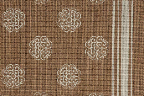 Custom & Wall to Wall Fashion Pointe 3 New Asiana - Cocoa Lt. Brown - Chocolate & Ivory - Beige Machine Made Rug