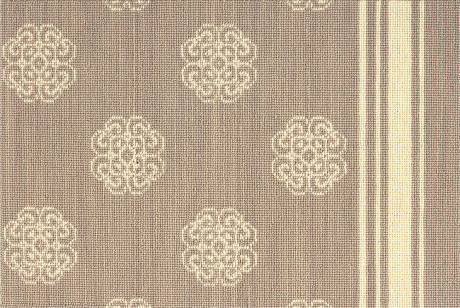 Custom & Wall to Wall Fashion Pointe 3 New Asiana - Pearl Lt. Grey - Grey & Ivory - Beige Machine Made Rug