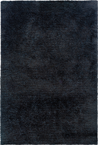 Shag Rugs COSMO Shag 81102 Black - Charcoal & Lt. Brown - Chocolate Machine Made Rug