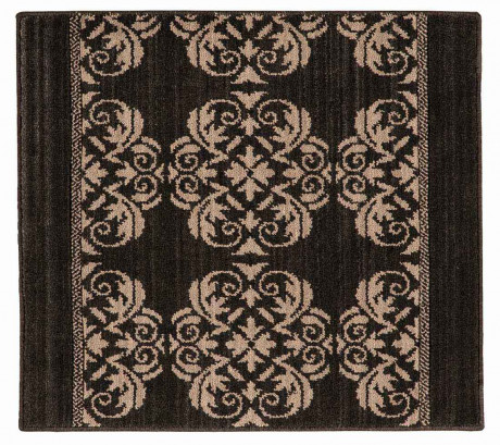 Custom & Wall to Wall Victoria Yorkshire Cavern Ivory - Beige & Black - Charcoal Machine Made Rug