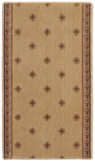 Custom Rugs, Runners & Rounds Somerset Regency Ivory Ivory - Beige & Lt. Brown - Chocolate Machine Made Rug