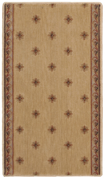 Custom & Wall to Wall Somerset Regency Ivory Ivory - Beige & Lt. Brown - Chocolate Machine Made Rug