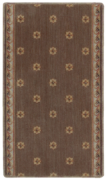 Custom & Wall to Wall Somerset Regency Khaki Camel - Taupe & Lt. Brown - Chocolate Machine Made Rug