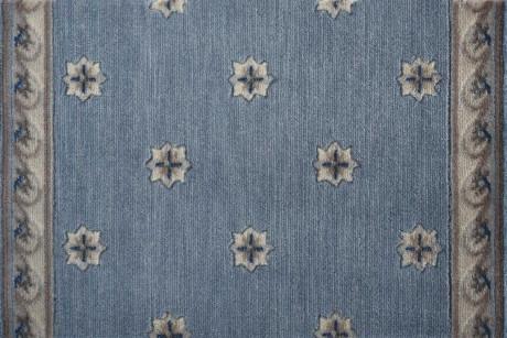 Custom & Wall to Wall Somerset Regency Blue Medium Blue - Navy & Lt. Blue - Blue Machine Made Rug