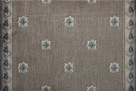 Custom Rugs, Runners & Rounds Somerset Regency Mocha Lt. Brown - Chocolate & Lt. Blue - Blue Machine Made Rug