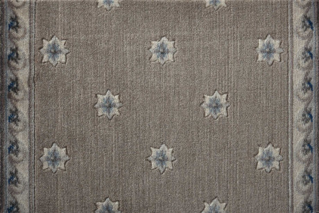 Custom & Wall to Wall Somerset Regency Mocha Lt. Brown - Chocolate & Lt. Blue - Blue Machine Made Rug