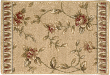 Custom & Wall to Wall Somerset Spring Blossom Gold Lt. Gold - Gold & Camel - Taupe Machine Made Rug