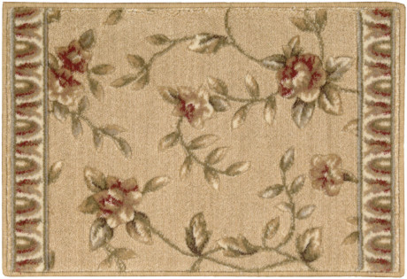 Hall & Stair Runner Rugs Somerset Spring Blossom Gold Lt. Gold - Gold & Camel - Taupe Machine Made Rug