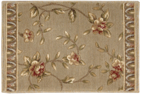 Hall & Stair Runner Rugs Somerset Spring Blossom Taupe Camel - Taupe & Ivory - Beige Machine Made Rug