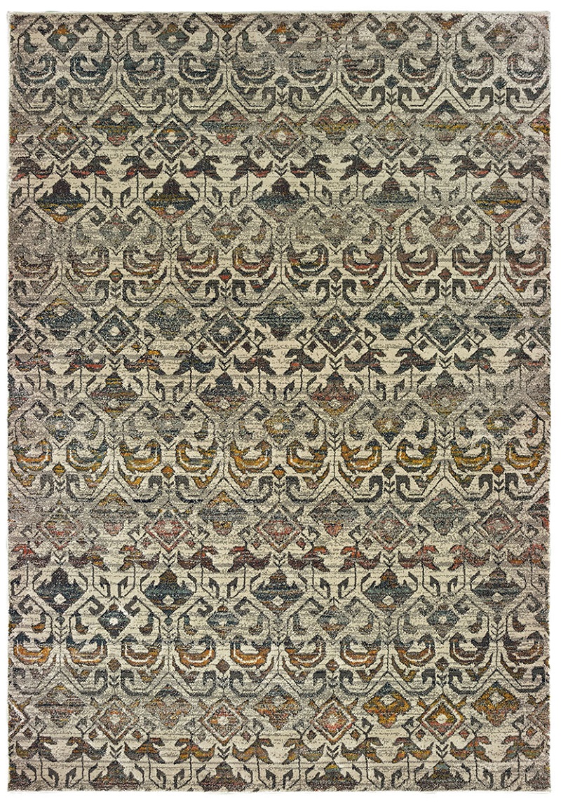 Transitional & Casual Rugs Mantra 1330W Lt. Grey - Grey & Multi Machine Made Rug