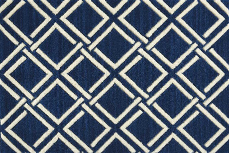 Custom Rugs, Runners & Rounds Mediterranean MEDITERRANEAN SPARTA SPRTA NAUTL-B Medium Blue - Navy & Ivory - Beige Machine Made Rug