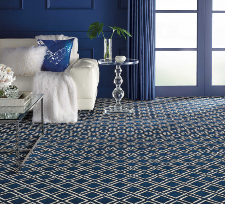 Custom Rugs, Runners & Rounds Mediterranean MEDITERRANEAN SPARTA SPRTA OCEAS-B Lt. Blue - Blue & Lt. Grey - Grey Machine Made Rug
