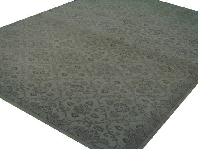Transitional & Casual Rugs Turk - 1 19106 Lt. Grey - Grey Hand Knotted Rug