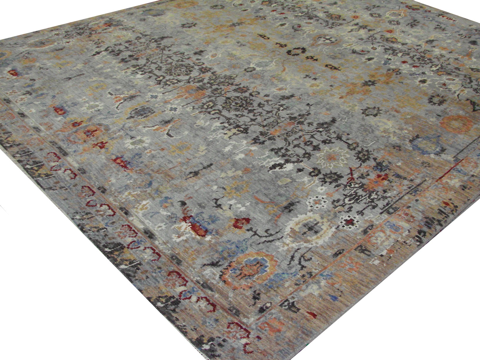 Contemporary Rugs & Transitional Rugs Jankat 21936 Lt. Blue - Blue & Multi Hand Knotted Rug