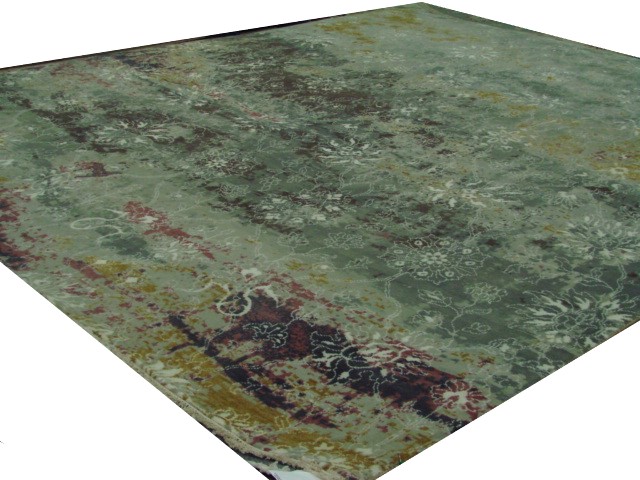 Contemporary Rugs & Transitional Rugs Spalsh 21815 Ivory - Beige & Multi Hand Knotted Rug
