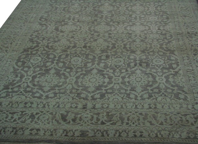 Transitional & Casual Rugs Noor Silk 21828 Ivory - Beige Hand Knotted Rug