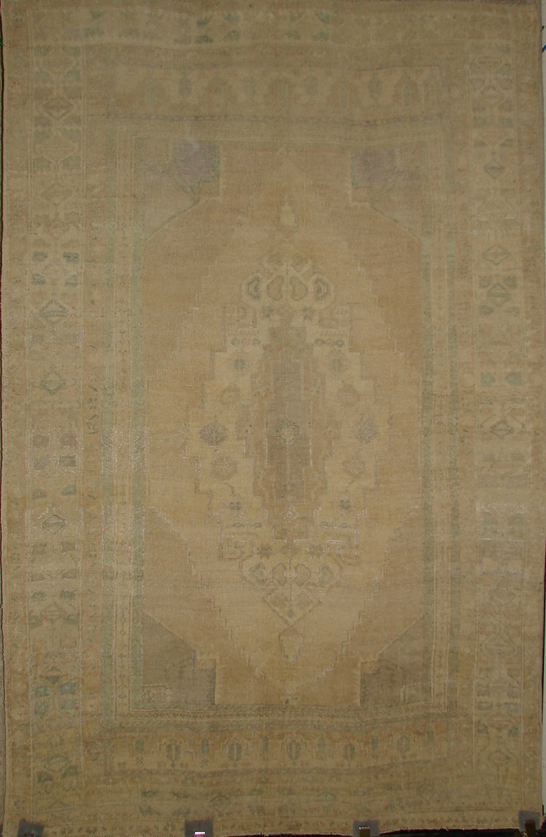 Oushak Rugs Anatolia 17797 Ivory - Beige Hand Knotted Rug