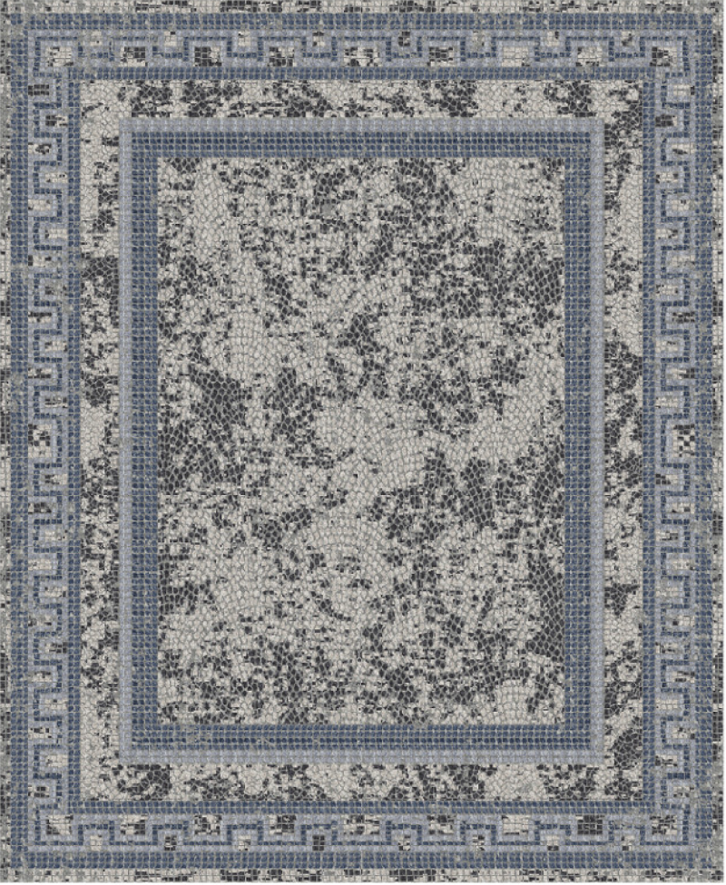 Contemporary Rugs & Transitional Rugs Mosaic 0401-4744 Camel - Taupe & Lt. Grey - Grey Hand Knotted Rug