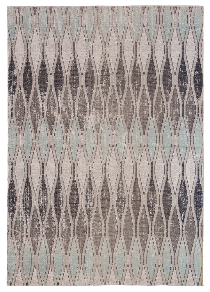 Outdoor Rugs POL02 - Polaris Norwich Lt. Grey - Grey & Lt. Blue - Blue Machine Made Rug