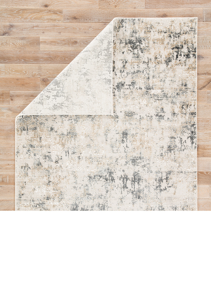 Contemporary & Transitional Rugs CIQ09 - Cirque Arvo Ivory - Beige & Lt. Grey - Grey Machine Made Rug