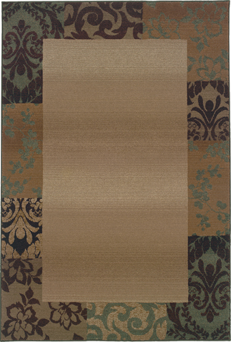 Contemporary Rugs & Transitional Rugs GENESIS 2060Y Ivory - Beige & Multi Machine Made Rug