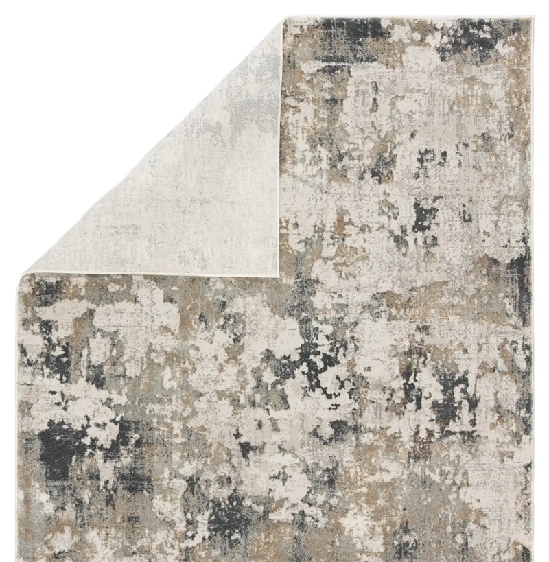 Contemporary & Transitional Rugs CIQ01 - Cirque Lynne Green & Ivory - Beige Machine Made Rug