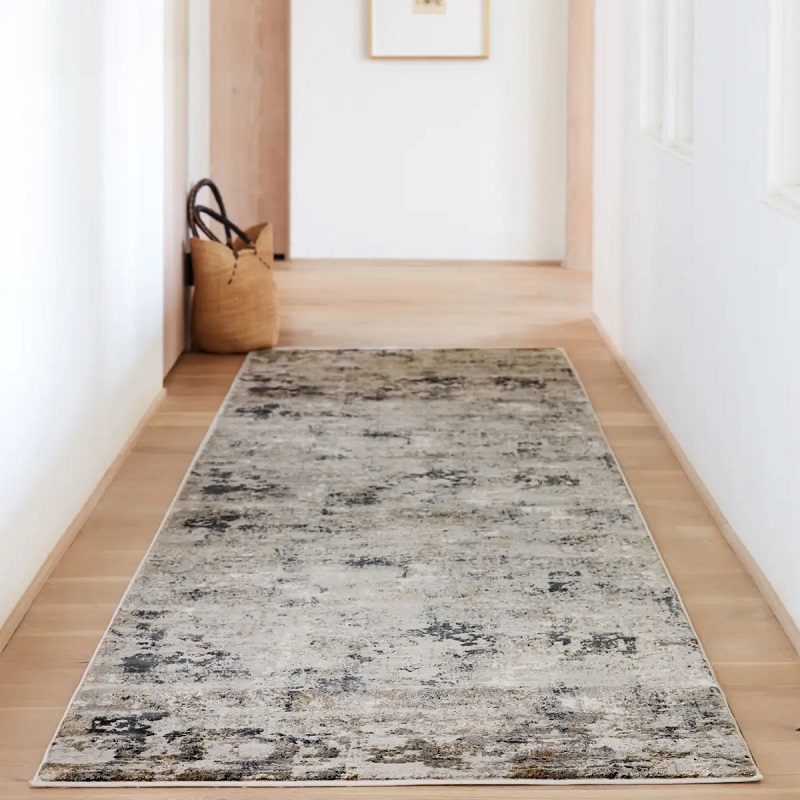 Contemporary & Transitional Rugs CIQ01 - Cirque Lynne Green & Ivory - Beige Machine Made Rug