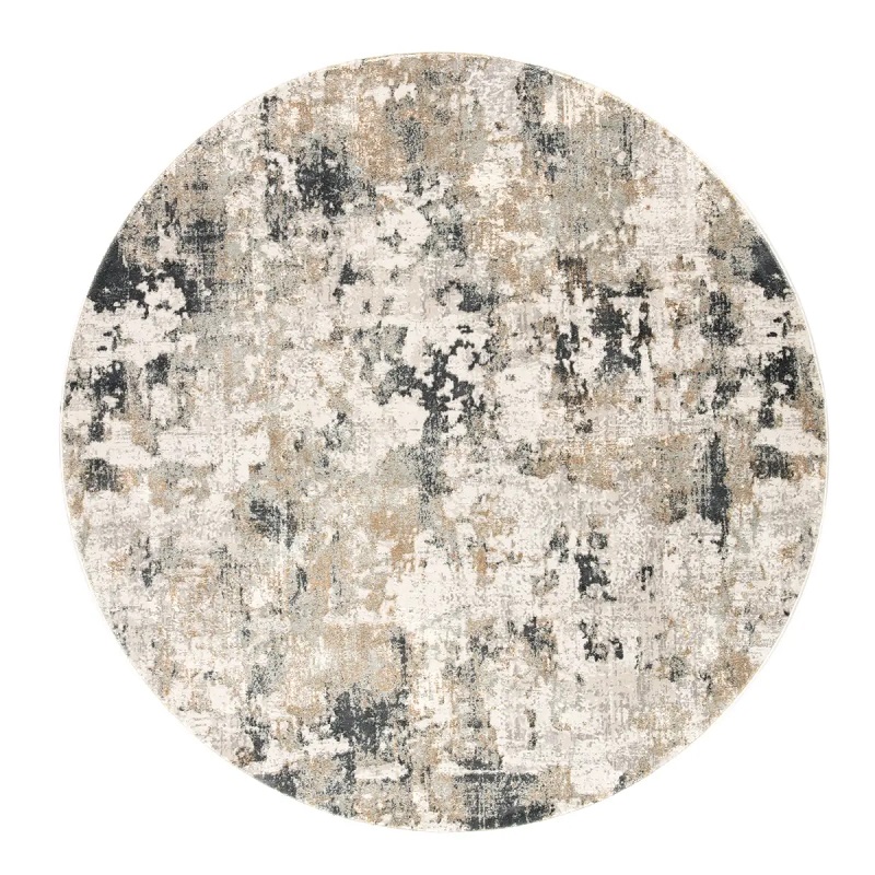 Contemporary Rugs & Transitional Rugs CIQ01 - Cirque Lynne Green & Ivory - Beige Machine Made Rug