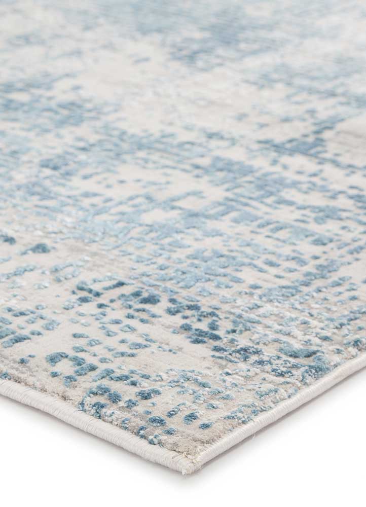 Contemporary Rugs & Transitional Rugs CIQ21 - Cirque Eero Lt. Blue - Blue & Lt. Grey - Grey Machine Made Rug