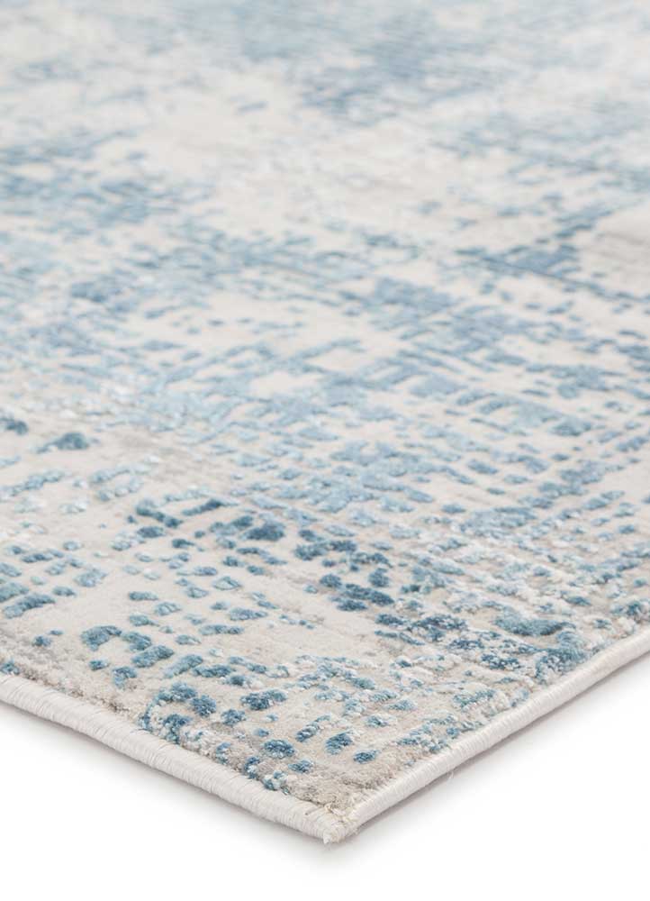 Contemporary & Transitional Rugs CIQ21 - Cirque Eero Lt. Blue - Blue & Lt. Grey - Grey Machine Made Rug