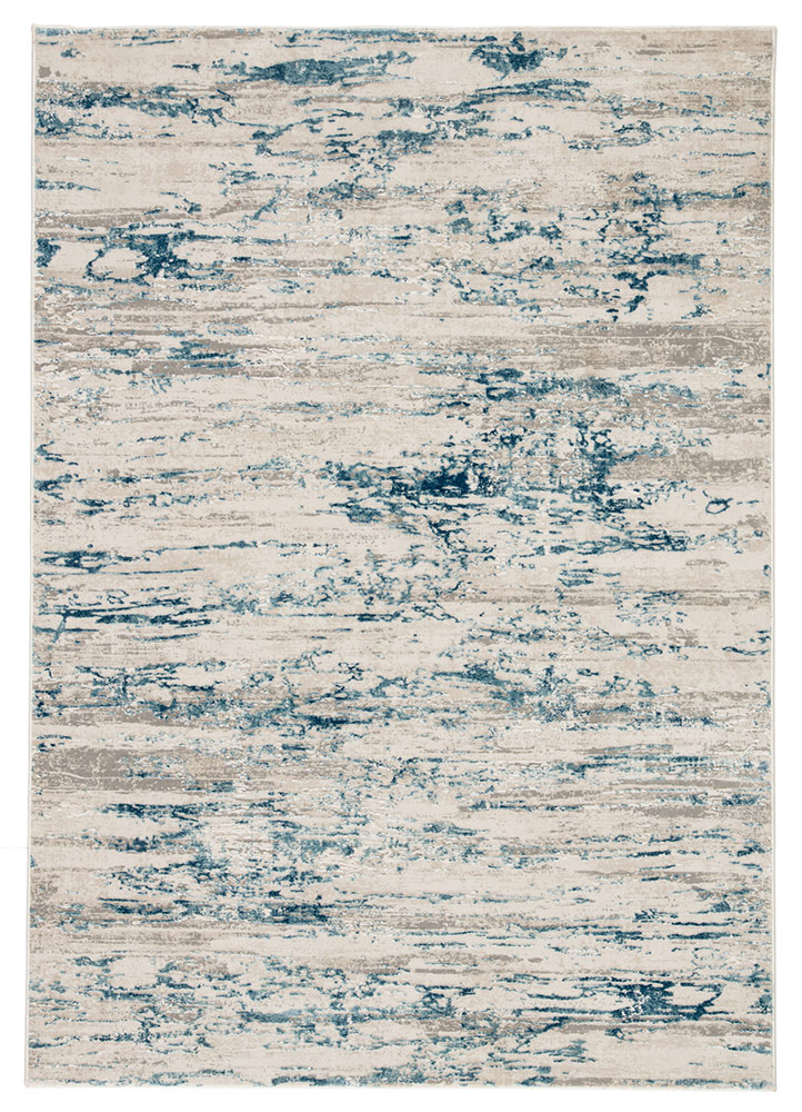 Contemporary & Transitional Rugs CIQ25 - Cirque Celil Lt. Blue - Blue & Lt. Grey - Grey Machine Made Rug