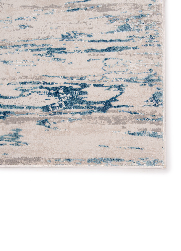 Contemporary & Transitional Rugs CIQ25 - Cirque Celil Lt. Blue - Blue & Lt. Grey - Grey Machine Made Rug