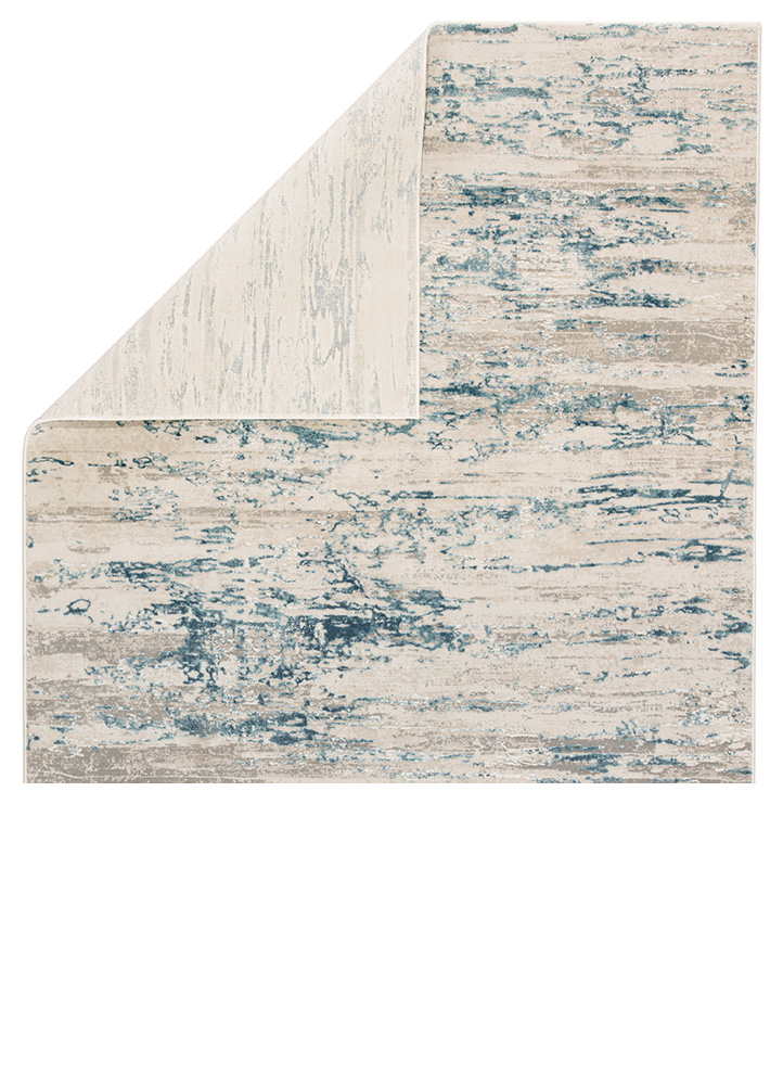 Contemporary & Transitional Rugs CIQ25 - Cirque Celil Lt. Blue - Blue & Lt. Grey - Grey Machine Made Rug