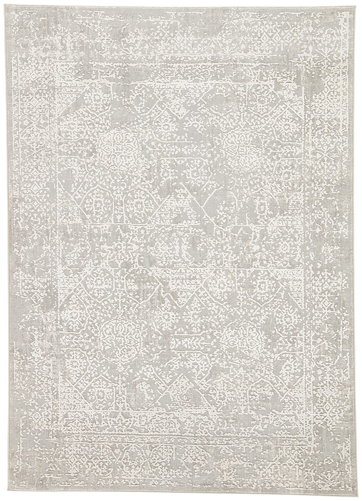 Transitional & Casual Rugs CIQ04 - Cirque Lianna Lt. Grey - Grey Machine Made Rug