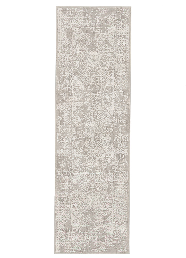 Transitional & Casual Rugs CIQ04 - Cirque Lianna Lt. Grey - Grey Machine Made Rug