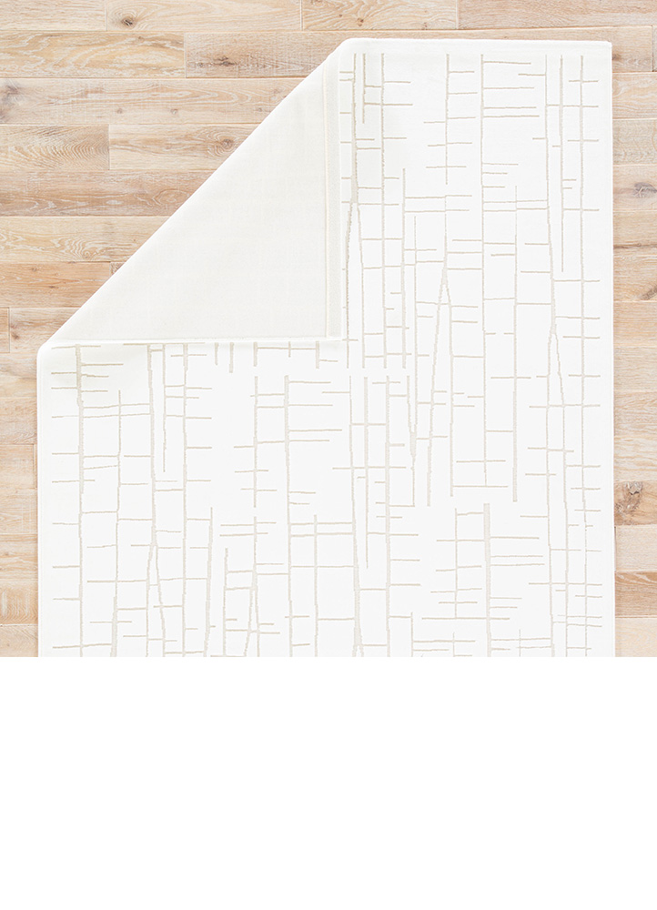 Contemporary Rugs & Transitional Rugs FB159 - Fables Palmer Ivory - Beige & Lt. Grey - Grey Machine Made Rug