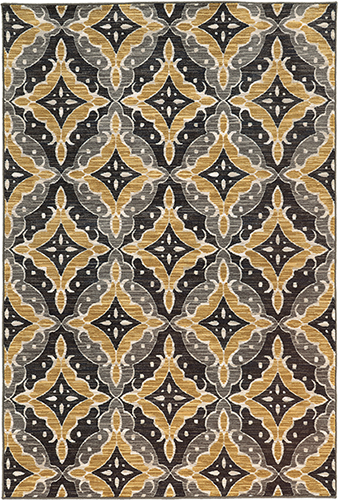 Contemporary Rugs & Transitional Rugs HARPER 46181 Black - Charcoal Machine Made Rug