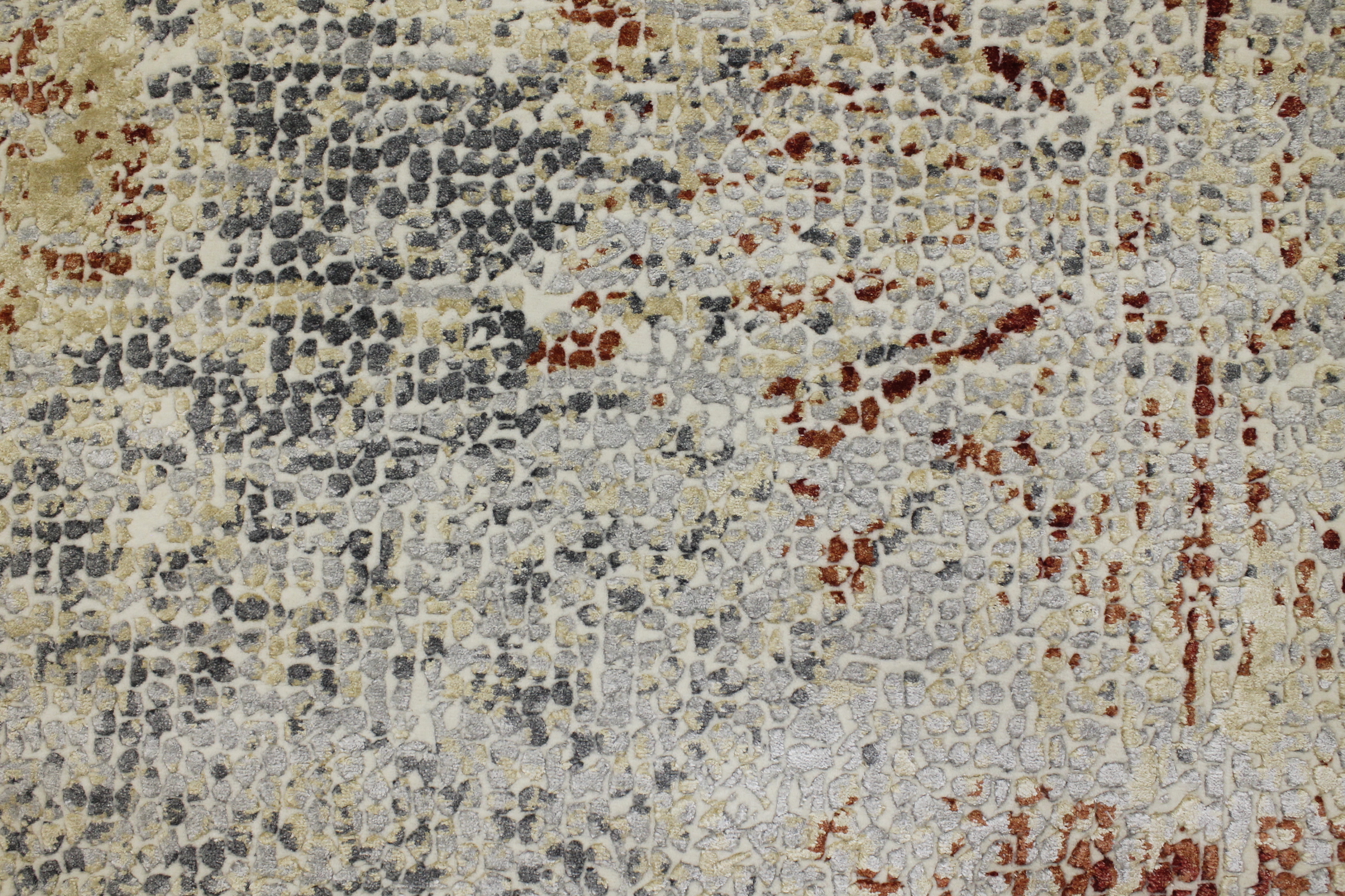 Contemporary Rugs & Transitional Rugs Mosaic 022733 Ivory - Beige & Multi Hand Knotted Rug