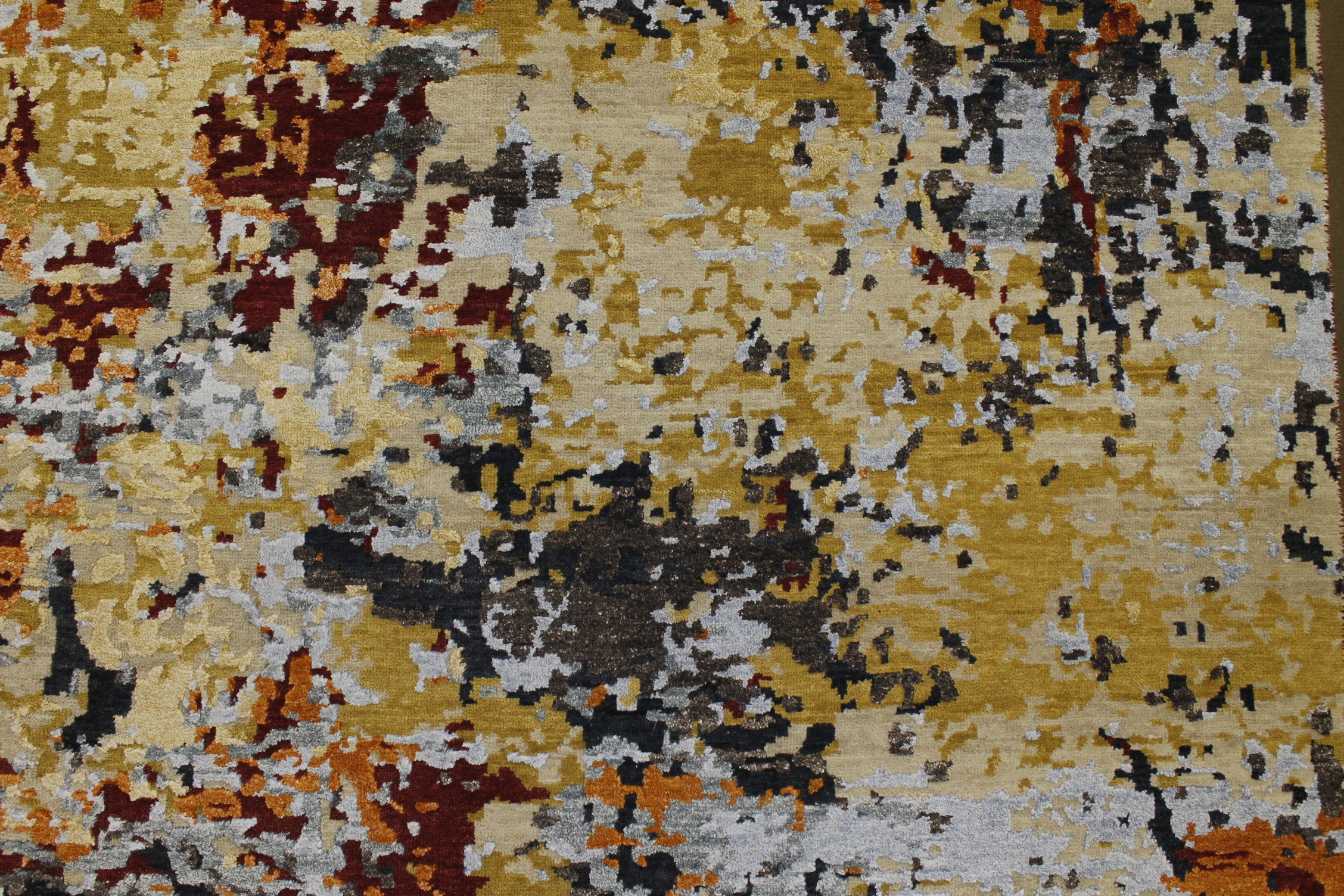 Contemporary Rugs & Transitional Rugs Spalsh 022696 Lt. Gold - Gold & Multi Hand Knotted Rug
