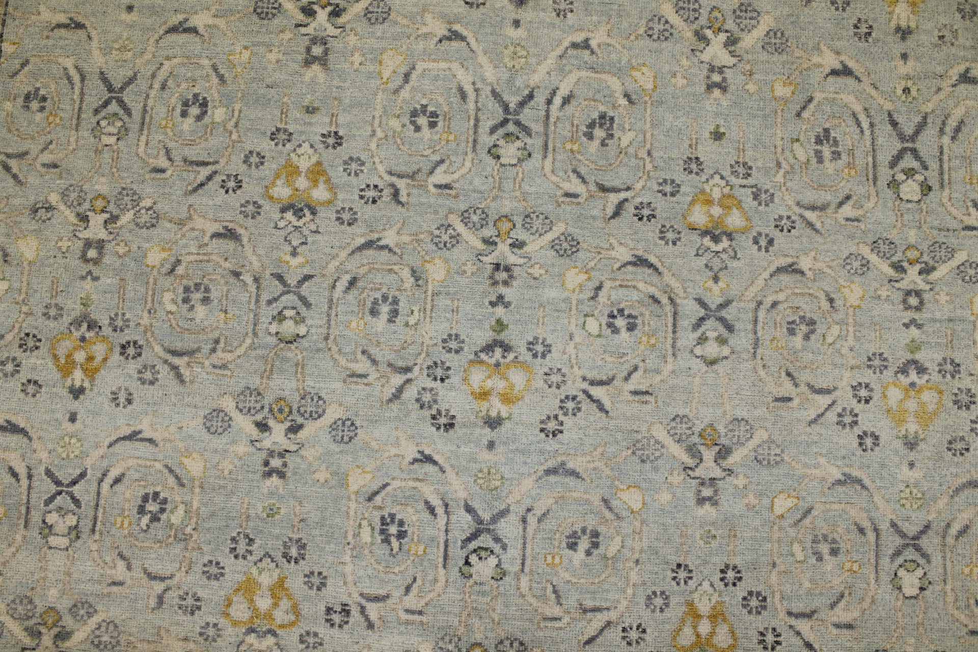 Contemporary Rugs & Transitional Rugs Nizam 022565 Lt. Blue - Blue Hand Knotted Rug