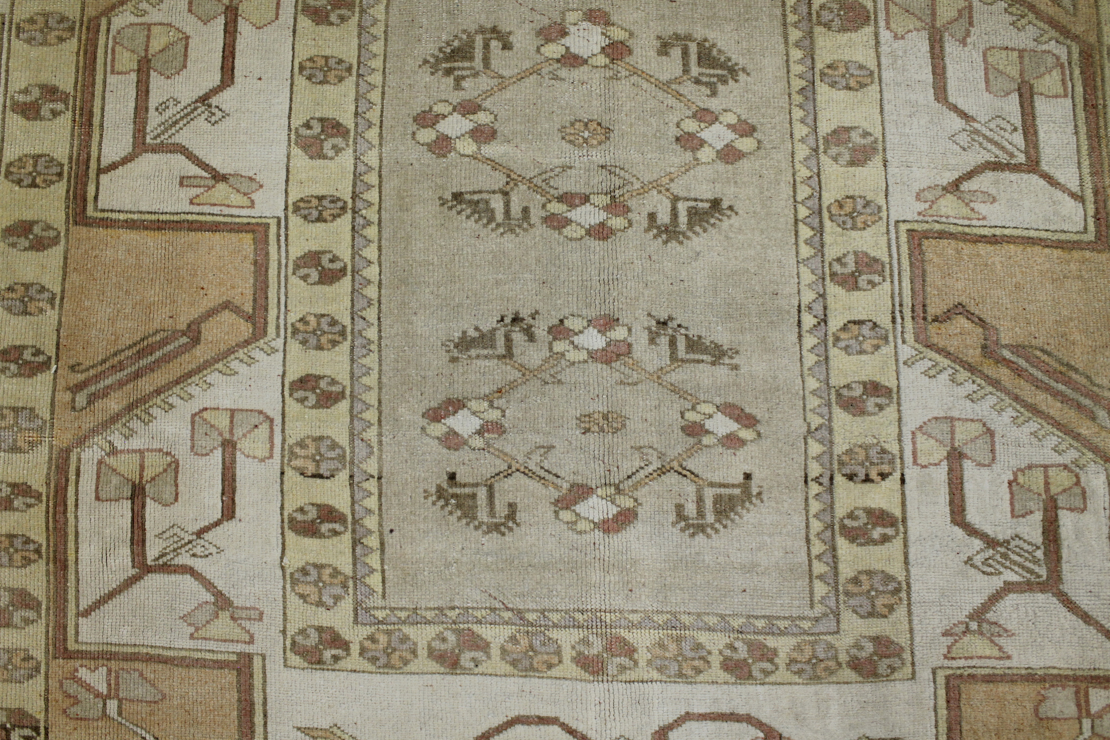 Oushak Rugs Anatolia 022540 Camel - Taupe & Ivory - Beige Hand Knotted Rug