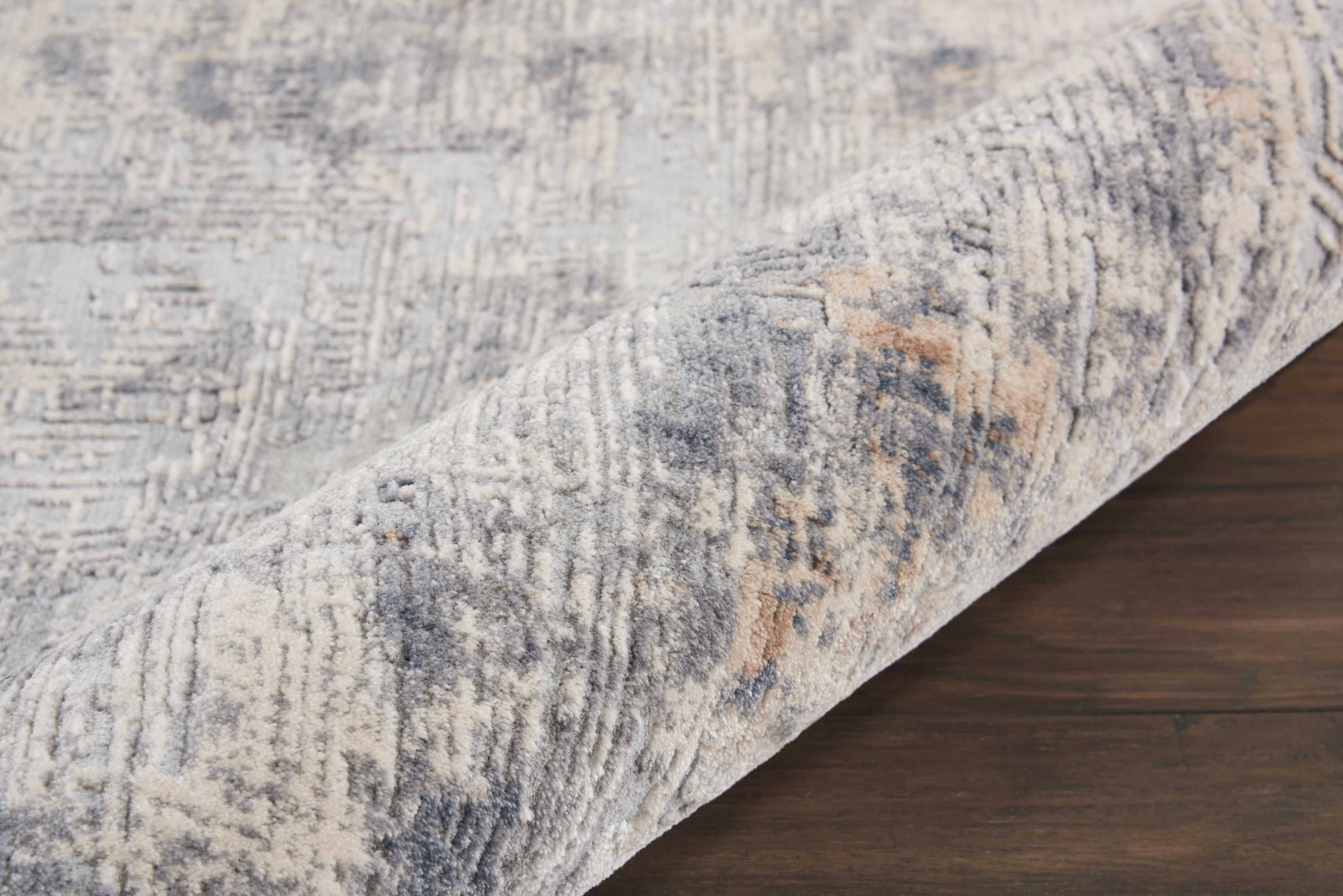 Contemporary Rugs & Transitional Rugs RUSTIC TEXTURES RUS01 GRYBG Lt. Grey - Grey & Ivory - Beige Machine Made Rug
